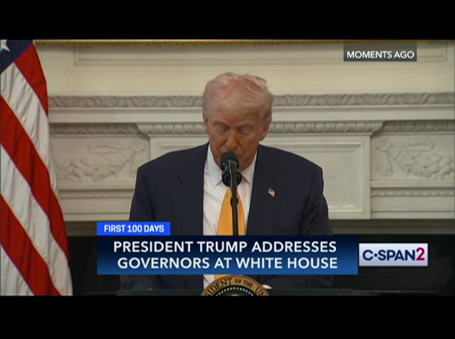 President Trump Remarks at Governors Working Session : CSPAN2 : February 21, 2025 1:00pm-2:07pm EST