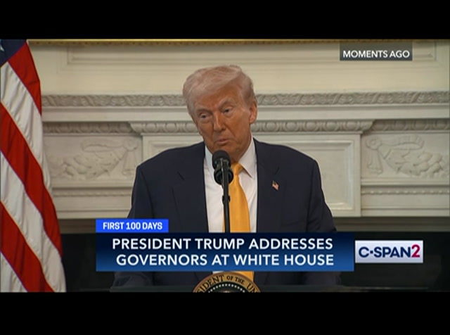 President Trump Remarks at Governors Working Session : CSPAN2 : February 21, 2025 1:00pm-2:07pm EST