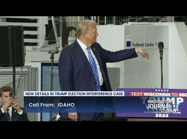 Washington Journal 10/03/2024 : CSPAN : October 3, 2024 6:59am-10:03am EDT