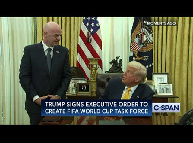 President Trump Creates FIFA World Cup Task Force : CSPAN : March 7, 2025 3:22pm-3:45pm EST