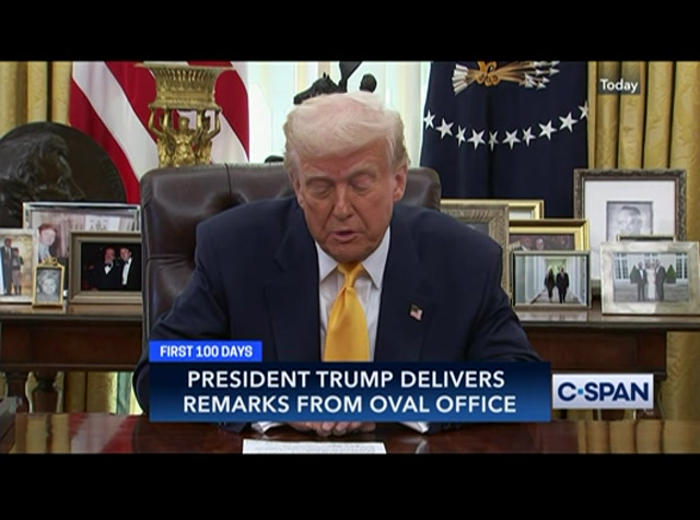 President Trump Delivers Remarks from Oval Office : CSPAN : March 7, 2025 8:40pm-9:17pm EST