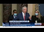 Senate Majority Leader Schumer on COVID-19 Relief Bill : CSPAN2 : March 6, 2021 1:18pm-1:31pm EST