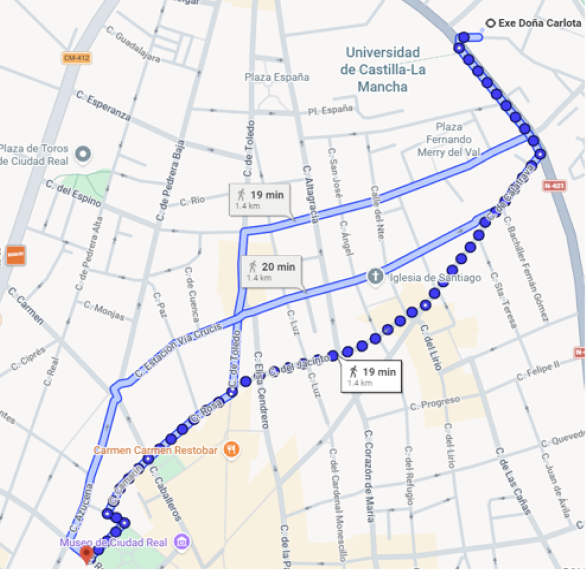 Map to Museo Lopez Villaseñor